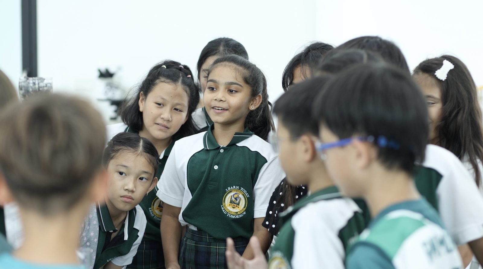 Primary School students in a group discussion at CISB - 2